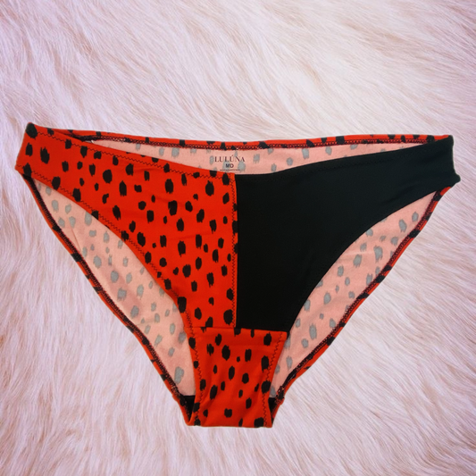 BIKINI DOBLE ESTAMPADO ROJO/NEGRO